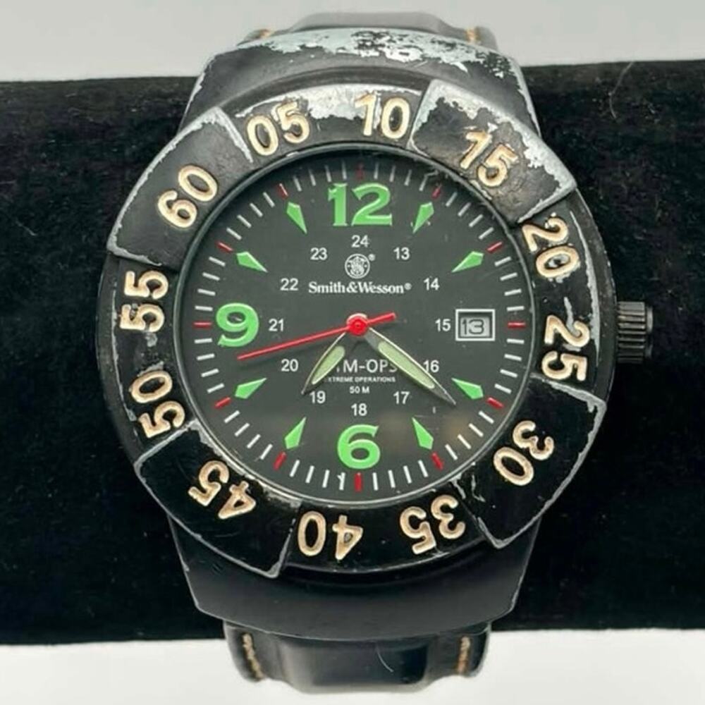 Black & Green Smith & Wesson Men’s Watch